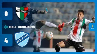 POKER TRAVOLGENTE DEL BOLIVAR  PALESTINO VS BOLIVAR 04  GOL amp HIGHLIGHTS  LIBERTADORES MOLA TV [upl. by Keli504]