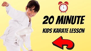 How To Learn Karate At Home For Kids  20 Minute Beginner Lesson  Dojo Go Week 6 [upl. by Clark]