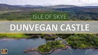 Dunvegan Castle  Isle Of Skye  Scotland 2023  4K Drone [upl. by Nnaear]