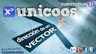 Direccion de un vector o una fuerza SECUNDARIA 4ºESO matematicas [upl. by Letreece]