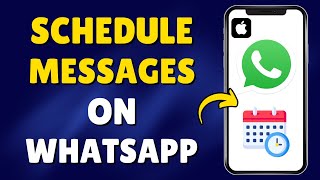 Schedule WhatsApp Messages Like a PRO on Your iPhone Today [upl. by Leonelle]