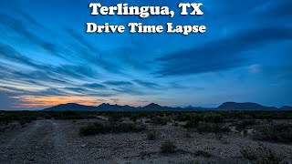 Terlingua TX to Terlingua Ranch Lodge TX Drive Time Lapse [upl. by Erreit56]