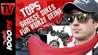 Top 5  Große Bikes für kurze Beine  Motorräder mit geringer Sitzhöhe Kaufberatung [upl. by Nur]