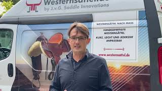 Westernsattel  kurz leicht und jederzeit anpassbar  Vorteile von JvG Saddle Innovations [upl. by Glimp]