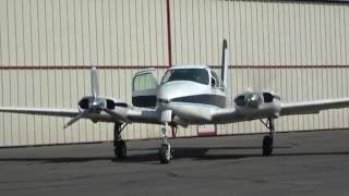 Cessna 310 N635R Start Up and Departure 91016 [upl. by Nochur289]