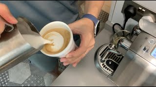 Latte art with Nespresso Creatista Plus [upl. by Lika968]