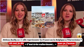 Eurovision 2025  Helena Bailly représentante de la France ou de la Belgique  Elle lève le voile [upl. by Eelirol]