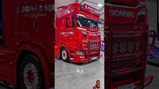 Scania super truck 🚚 automobile red tuning electric scaniar fh5 scania trending shorts yt [upl. by Repsaj]