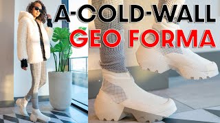 LIKE NOTHING YOUVE SEEN ACOLDWALL x CONVERSE GEO FORMA On Foot Review and How to Style [upl. by Aoht622]