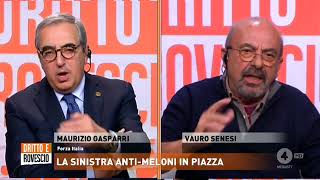 Gasparri vs Vauro e Gualmini siete pronti a dire che siete anticomunisti [upl. by Egor821]