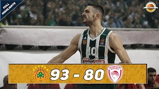 Panathinaikos OPAP Athens  Olympiacos Piraeus 9380 ● Full Highlights ● Round 6 [upl. by Akinak185]