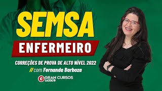 Correções de prova de Alto Nível 2022  SEMSA Enfermeiro com Fernada Barbosa [upl. by Andaira]