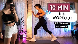 BURN 120 kcal in 10 MIN  HIIT WORKOUT 🔥 [upl. by Nylanej]