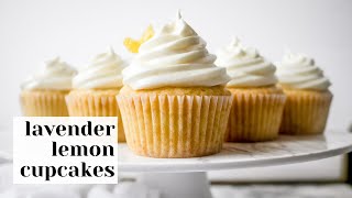 Lavender Lemon Cupcakes Recipe [upl. by Ardra]