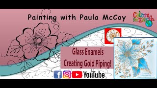 Glass Enamels quotCreating Gold Pipingquot [upl. by Mikahs]