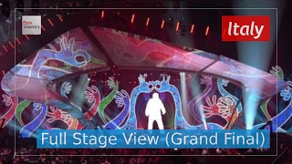 Occidentalis Karma  Italy Full Stage View  Francesco Gabbani  Eurovision 2017  Final [upl. by Androw]