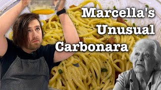 Marcella’s ‘traditional’ Carbonara seems a bit different… [upl. by Beuthel]