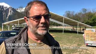 78 Oberwalliser Tambouren und Pfeiferfest Erschmatt Interview mit Werner Locher [upl. by Johann]