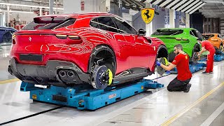 How They Build the Brand New Ferrari SUV by Hands  Inside Production Line Factory [upl. by Fadiman999]