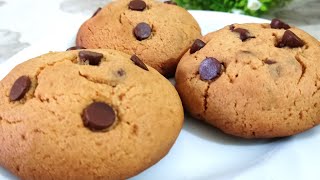 Easiest Chocolate Chip Cookies Recipe by Jabs happy kitchen  Wholewheat chocolate chip cookies [upl. by Aile]