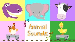 Animal Sounds  learn animal and sounds of animals Songs For Children [upl. by Jacie298]