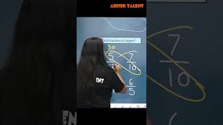 Which Fraction is Larger  Easy Trick  Maths Trick  Ariser Talent [upl. by Elirpa628]