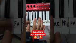 La resaka piano tutorial teclado shorts viralvideo youtubeshorts [upl. by Diahann]