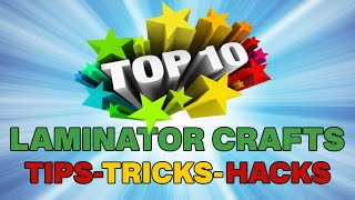 💥10 BEST EVER LAMINATOR CRAFTS💥 HAPPY NEW YEAR [upl. by Notak]