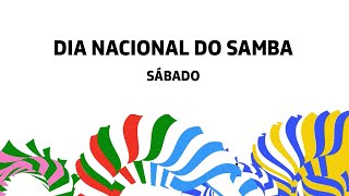 Evento do dia nacional do samba  ao vivo sábado [upl. by Ailbert]