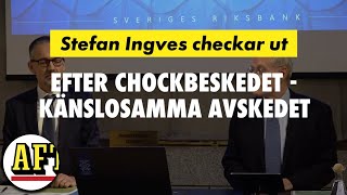 Stefan Ingves Efter chockbeskedet – känslosamma avskedet [upl. by Ayiram638]