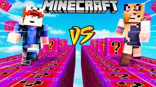 SZALONY WYŚCIG  TAJEMNICZE LUCKY BLOCKI MINECRAFT Lucky Block Race  Vito vs Bella [upl. by Dleifniw]