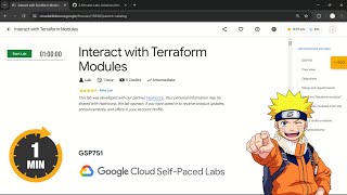 Interact with Terraform Modules  qwiklabs  GSP751 [upl. by Haduj429]