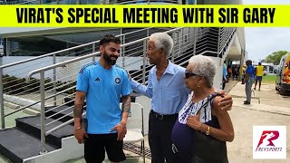 When two of the greatest meet  Virat Kohli meets Sir Garfield Sobers at Kensington Oval [upl. by Adlemi740]