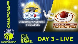 🔴 LIVE CCC v Leeward Islands  Day 3  West Indies Championship 2024  Friday 15th March [upl. by Aicenaj700]