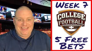 NCAAF Week 7  Saturday 5 Free Betting Picks amp Predictions  101423 l Picks amp Parlays [upl. by Ahsirhcal]