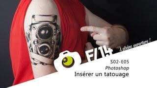 Photoshop  Insérer un tatouage  F14  S02E05 [upl. by Alekim]