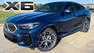 2022 BMW X6 xDrive40i in Phytonic Blue Walkaround Review  Exhaust Sound amp Acceleration [upl. by Euqitsym]