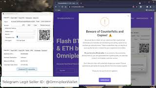 Making BTC Flash Transaction Using OmniplexWallet With a Random Amount 💸AutoConfirmation✨ 2025 [upl. by Anelem]