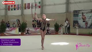 Obuda Cup 2024 Budapest Danilova Lydia hoop and ribbon Rhythmic Gymanstics competition rg sports [upl. by Steffen]