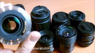 Lens mountings on different cameras [upl. by Caro]