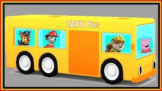 TAYO Bus CLONE  Mini Magic Cartoon Cars Construction  Vehicle Puzzle for Kids [upl. by Levina]