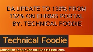 UPDATE DA RATE ON EHRMS HRMS PORTAL BY TECHNICAL FOODIE [upl. by Ahsenad]