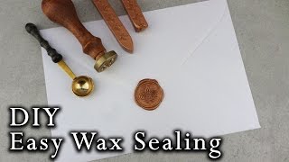 How to wax seal envelopes  DIY Wedding Invitations [upl. by Denice92]