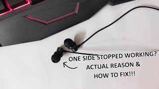 EarphoneHeadphone One Side Stopped WorkingActual Reason  How To Fix [upl. by Eizle755]