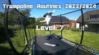 Trampoline Routines USA 20222024  Level 7  Freestyle  DE [upl. by Sixele]