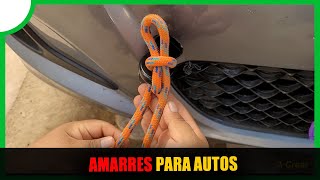 4 Nudos de amarre para REMOLCAR AUTOS [upl. by Ynohtnakram202]