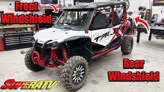 Honda Talon 1000x4 Glass Front Windshield amp Rear Windshield Install [upl. by Dunaville]