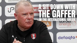 🗣️ A lengthy sitdown interview with Steve Evans who reflects on his second spell so far 🎤 [upl. by Jedd]