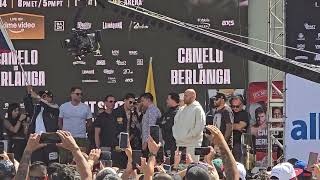 Canelo Alverez v Berlanga Weigh In Las Vegas Nevada boxing boxingnews usa las vegas [upl. by Tremml22]