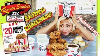 20 Family Fillup KFC Eating Challenge  Randy Santels Value Menu Challenge  RainaisCrazy [upl. by Sirronal]